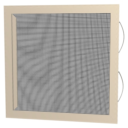 Ritescreen 43 in W x 67 in H Slider Glider Window Screen, SL7, Charcoal Fiberglass Mesh, Almond SL7-A29-MSFG-L00-H67-W43